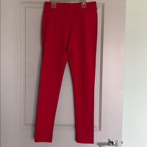 Red Stretchy Pull-On Pants